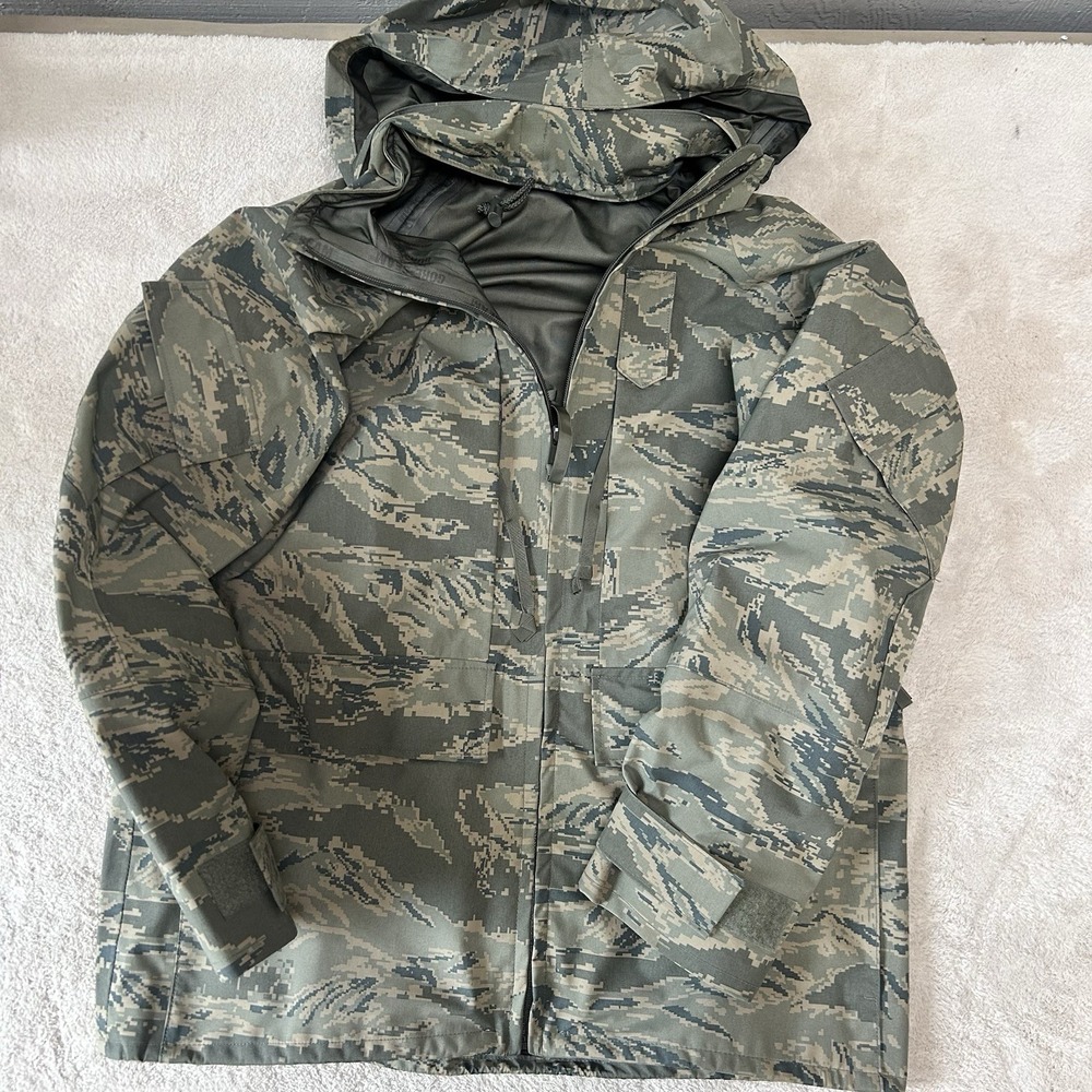 Military Parka All Purpose Environmental Gore‎ Tex Seam Camo Jacket Coat Men's M